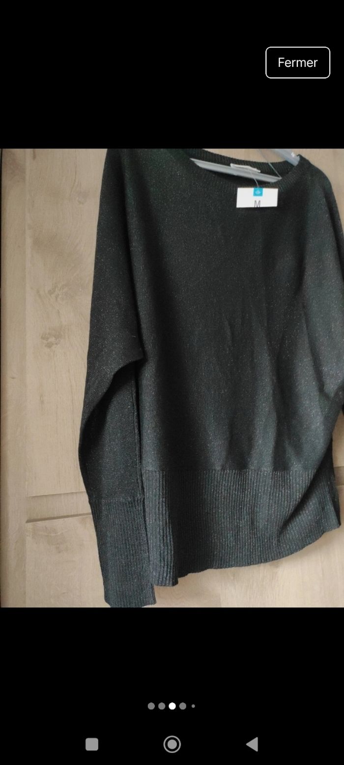 Pull fin neuf avec étiquette scintillant taille 38 - photo numéro 3