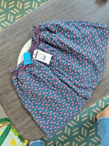 Jupe sergent major fleurs 11 ans neuve