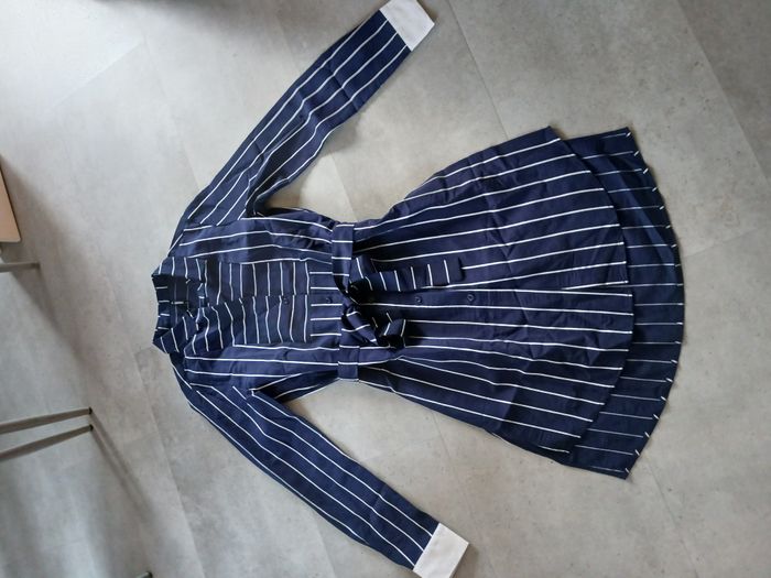 chemise longue marine rayée blanche Taille M Smash Neuve - photo numéro 2