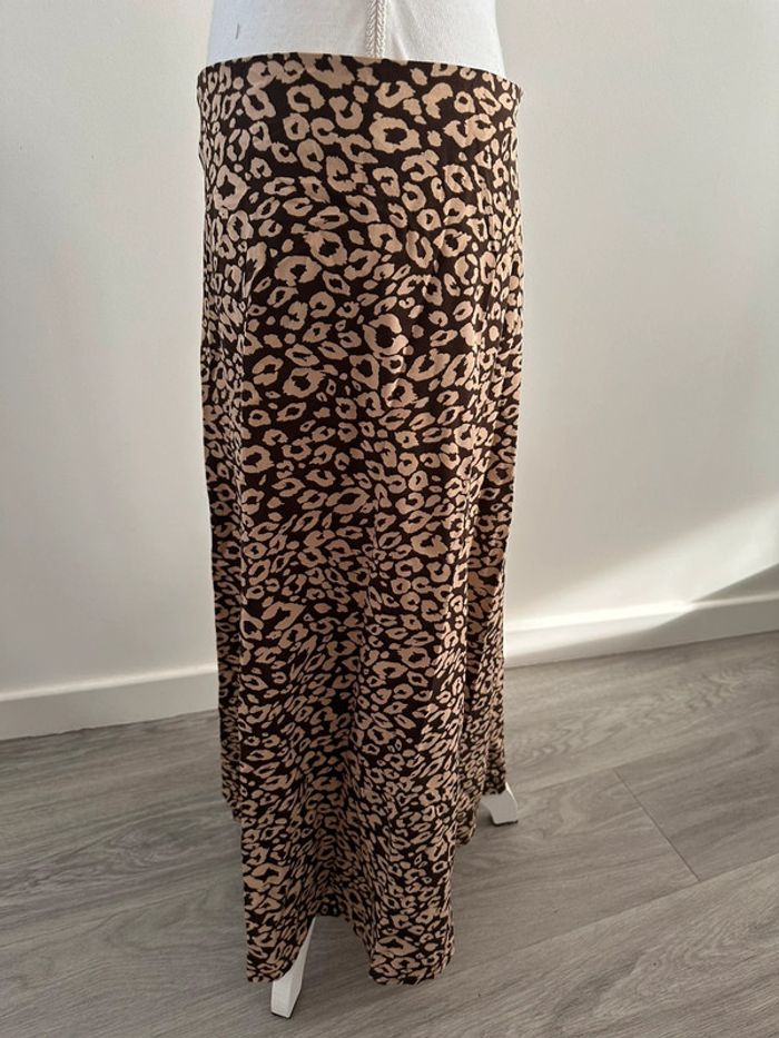 Jupe longue léopard marron et beige T40/42 L/XL - photo numéro 4