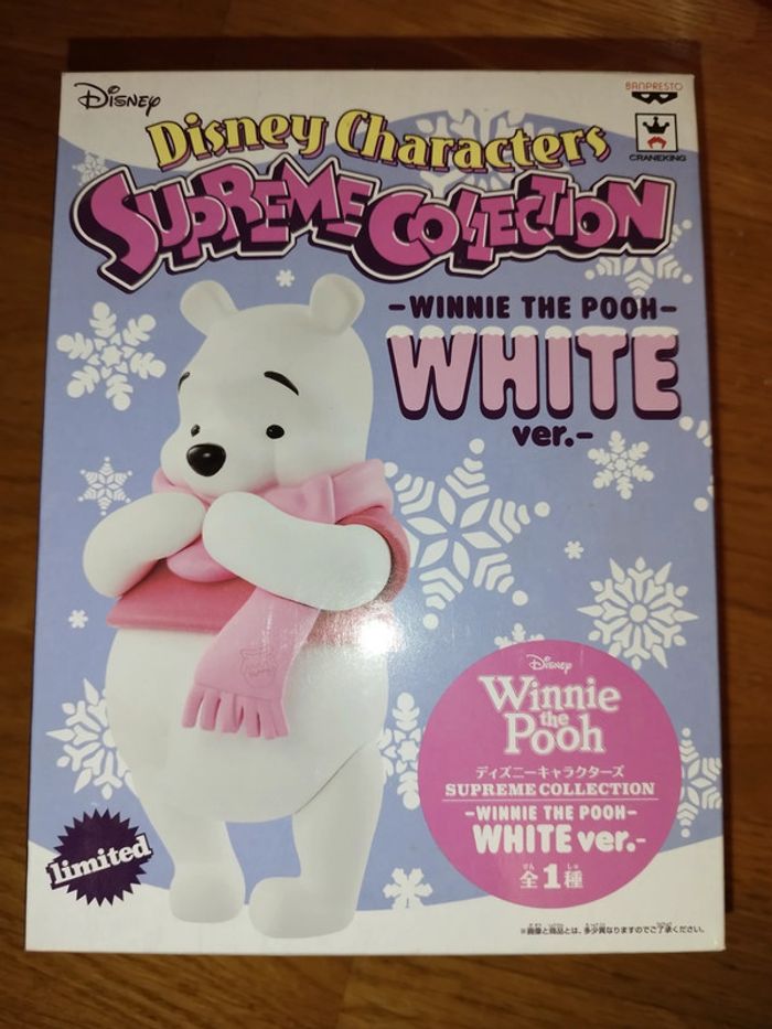 Banpresto Figurine Supreme collection Disney Winnie the pooh White Ourson blanc figure