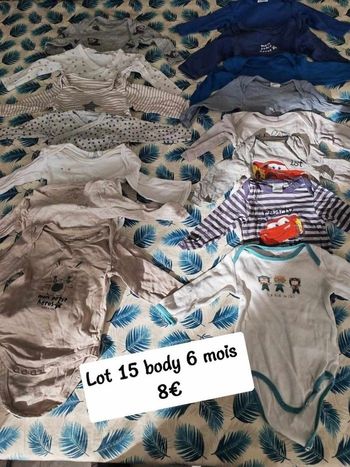 Lot 15 bodies 6 mois