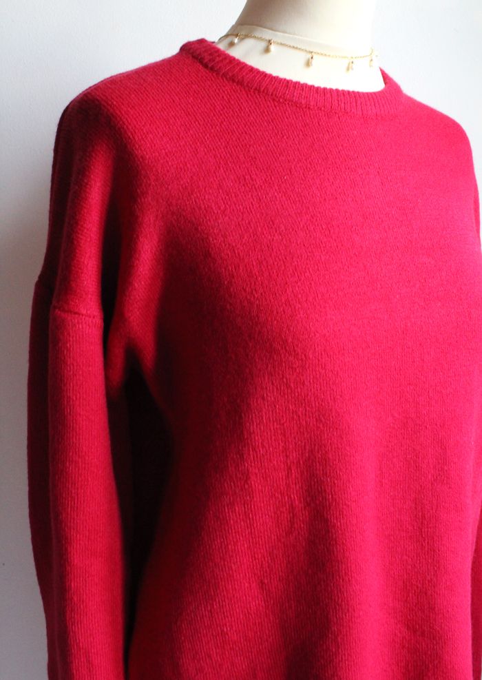 Pull framboise oversize Jennyfer - photo numéro 3