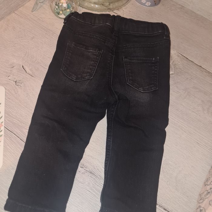 Jean bébé 6-9 mois noir H&M - photo numéro 5