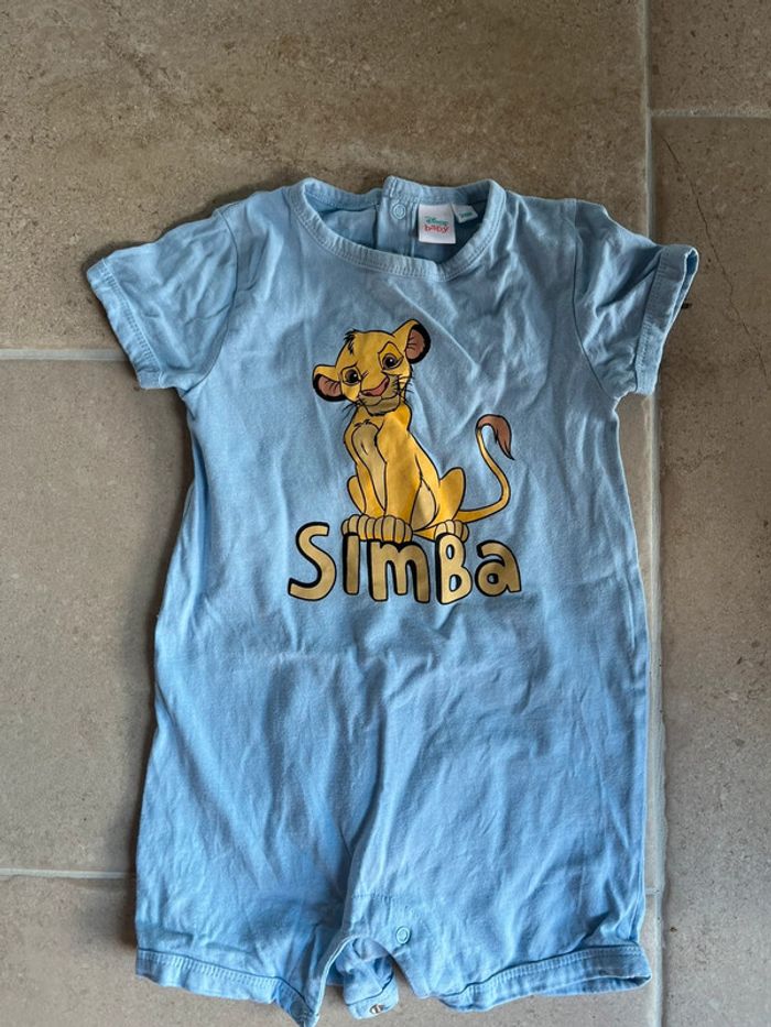 Combishort le roi lion Disney baby