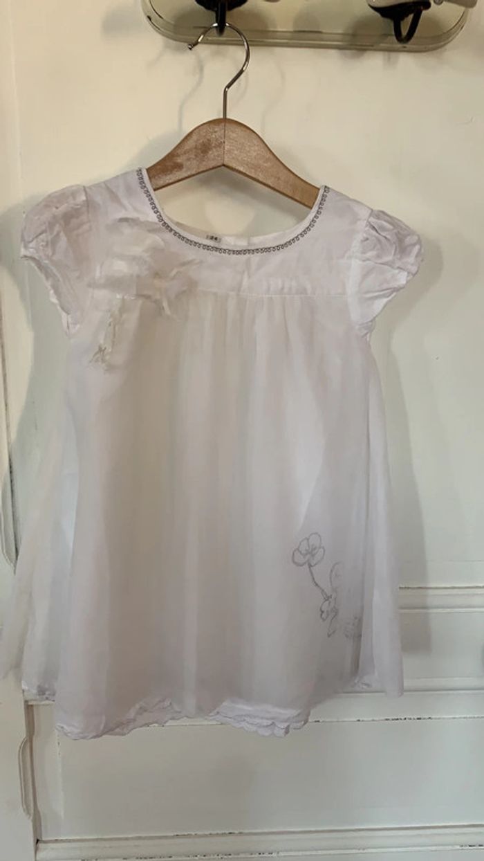 robe blanche 24 mois