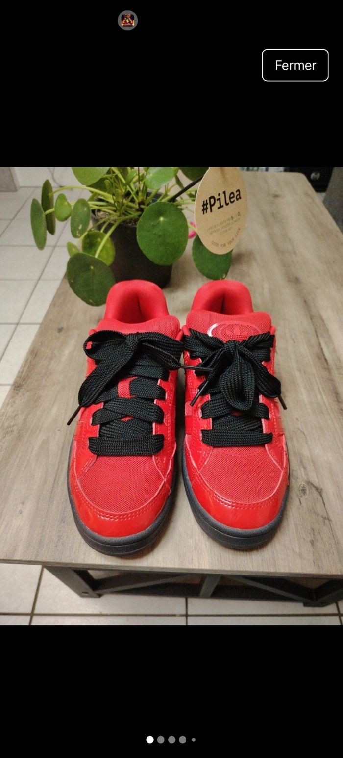 Basket campus adidas rouge
