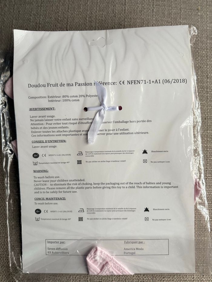 Doudou lapin rose - photo numéro 2