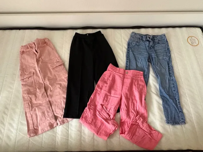 Lots 4 pantalons/jeans 6ans pour fille - photo numéro 2
