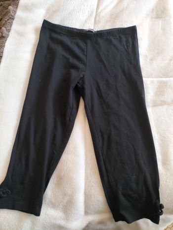 Pantacourt legging noir avec noeud 14 ans in extenso