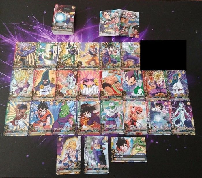 Lot de 74 Cartes Dragon Ball Z Data Carddass Battlers