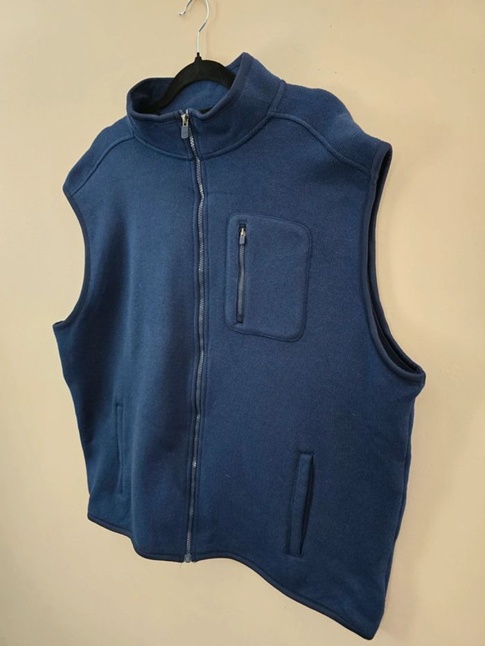 Gilet polaire sans manches Chaps bleu marine zippé avec poches taille XXL homme - photo numéro 2