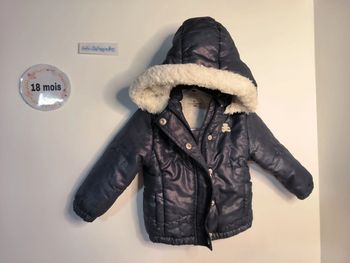 Manteau bleu nuit 18 mois