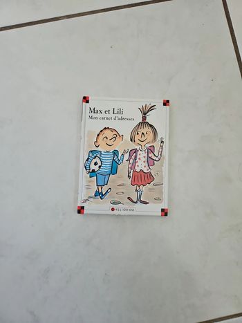 Mon carnet d'adresse max et lili Neuf cont1
