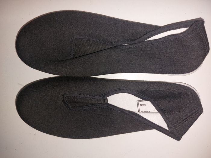 chaussons rythmique noir et blanc 39