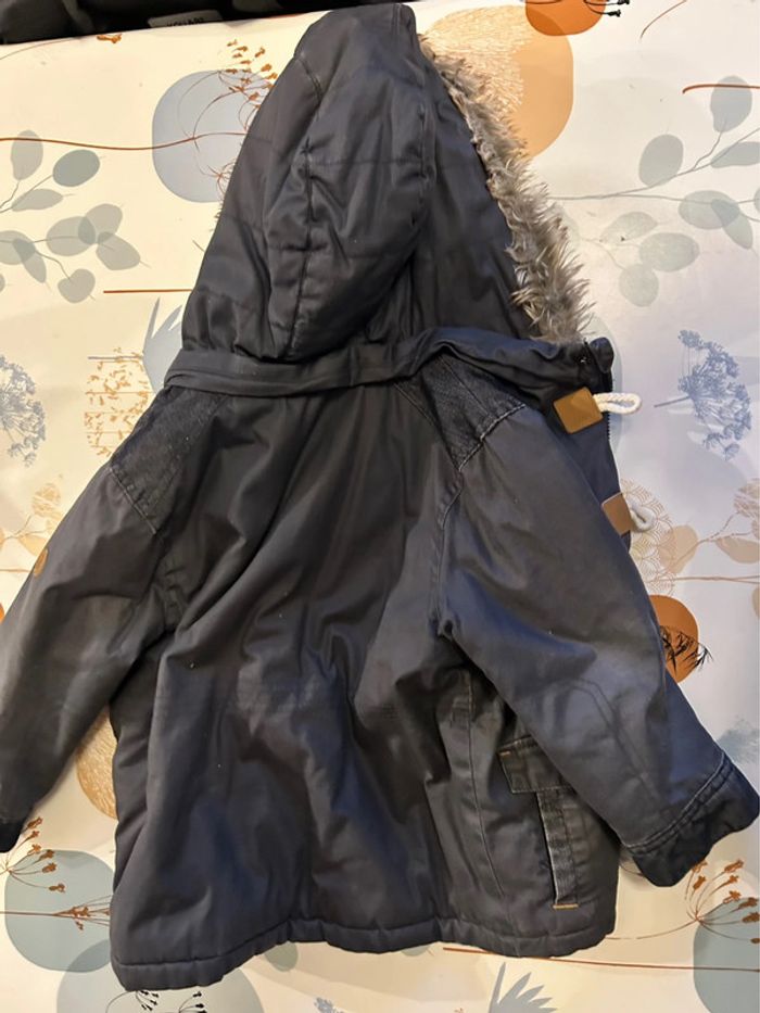 Veste enfant garçon, obaïbi, 3 ans, capuche moumoute, veste chaude hiver - photo numéro 7