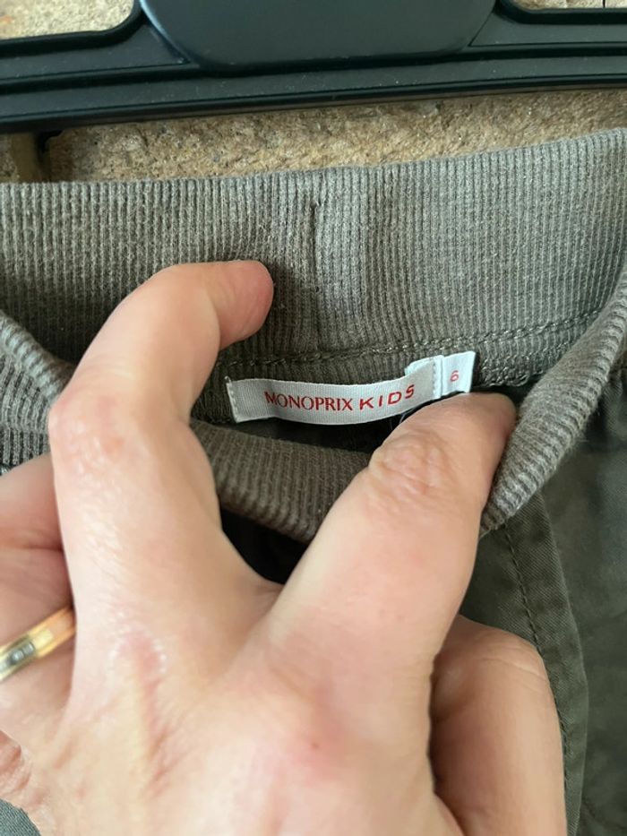 Short Pantacourt kaki taille 6 ans Monoprix - photo numéro 2