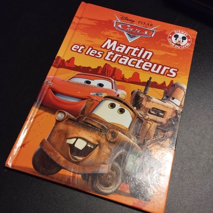 Livre enfant Disney Club du livre cars Martin et les tracteurs Disney