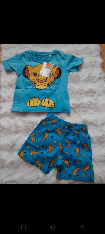 Pyjama été, pyjashort Le roi lion, Disney, 8 ans