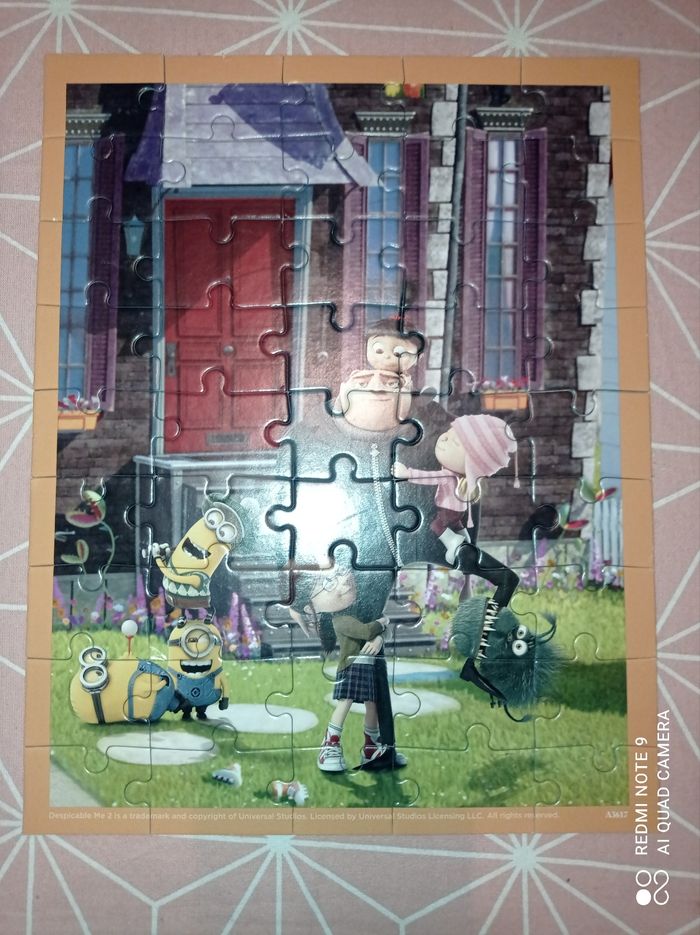 Puzzle + poster, Moi moche et méchant, 45 pièces, MB - photo numéro 2