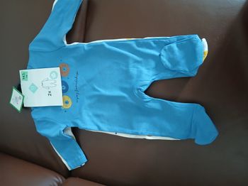 lot 2 pyjamas en coton garcon ours tex baby 54 cm 1 mois 