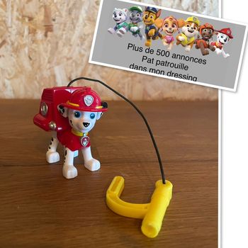 Figurine Marcus articulées avec sa corde tractable de la Pat Patrouille