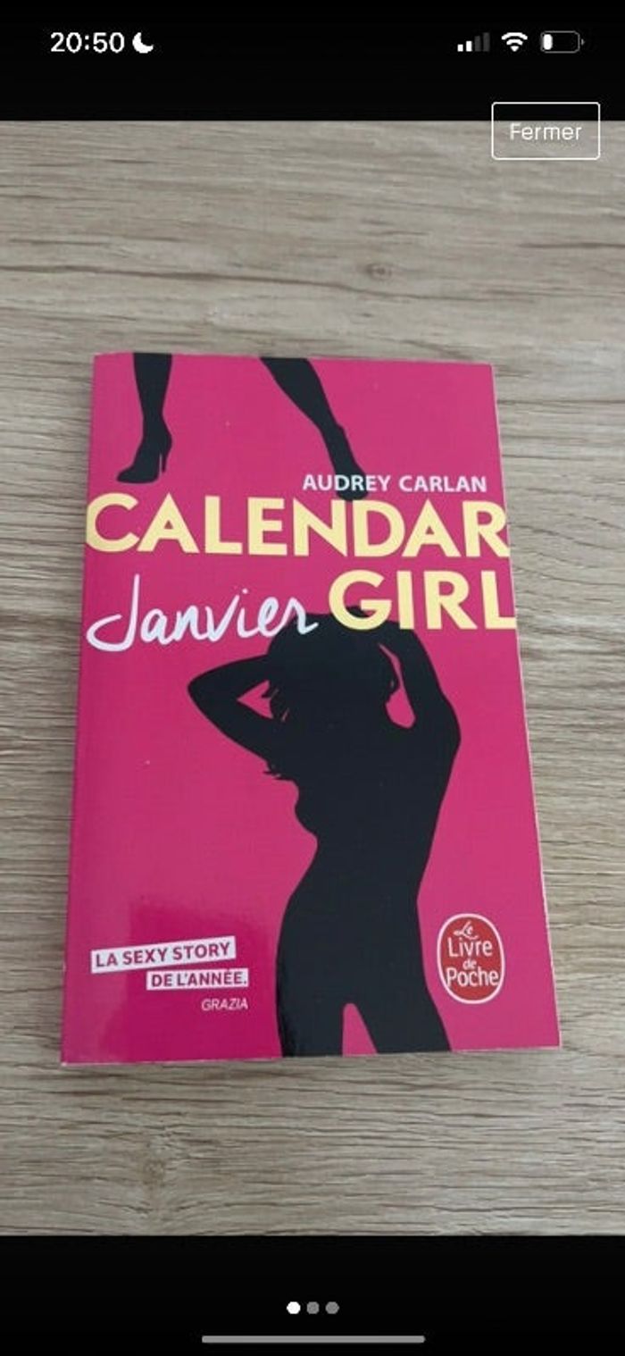 livre calendar girl