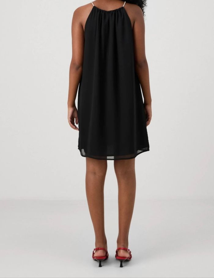 Vero Moda - Robe noire bretelles perles - Chic soirée T40-L - photo numéro 3