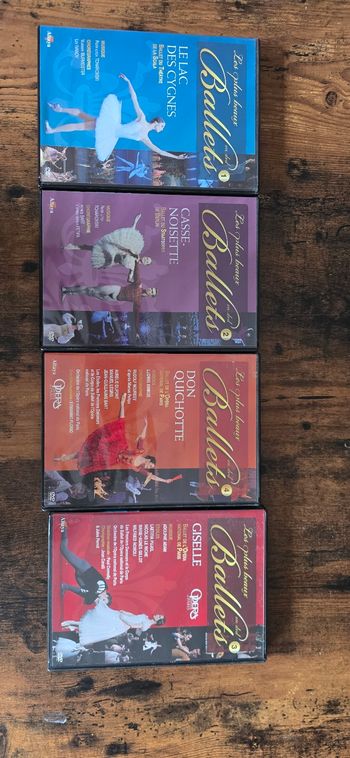 Lot 4 dvd ballets classique