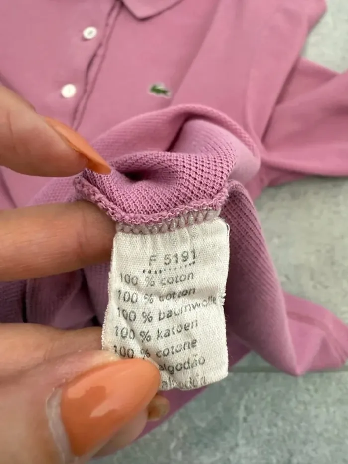 Polo Lacoste femme rose taille 40 soit M super état - photo numéro 9