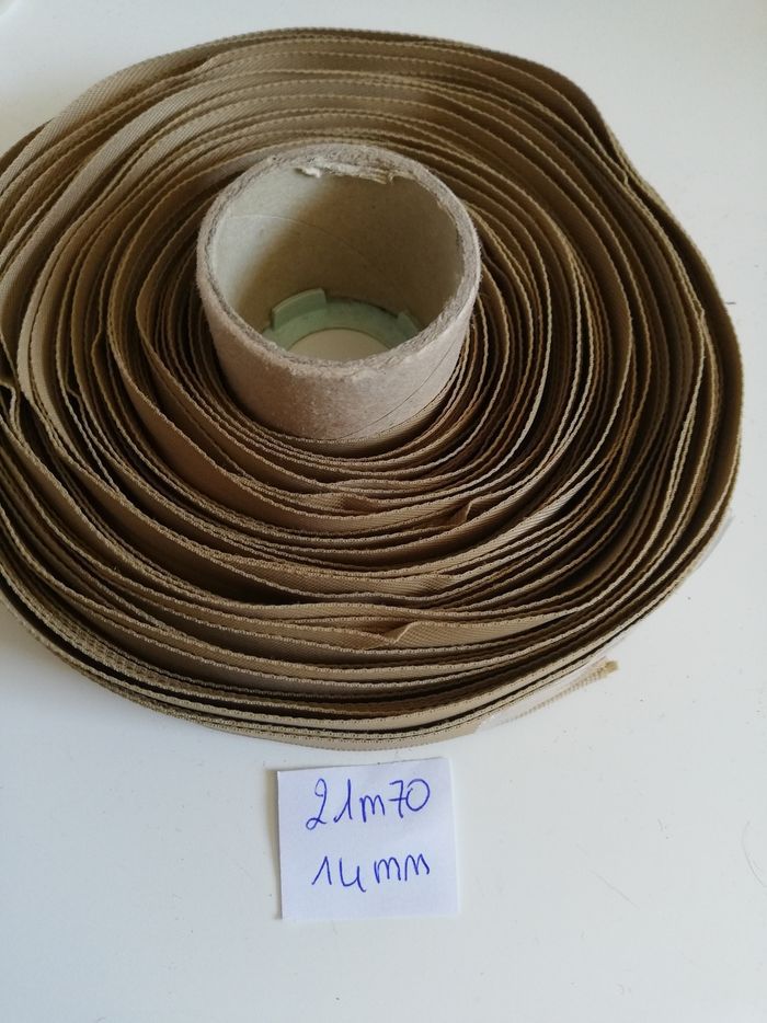 21m70 de ruban beige pour loisirs créatifs - photo numéro 2