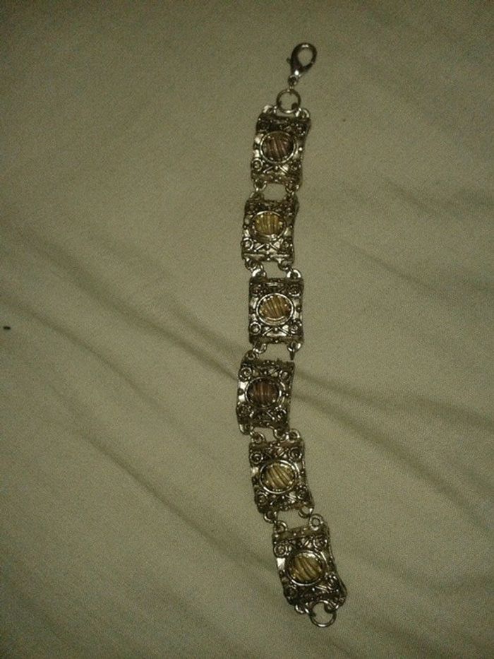 Bracelet vintage argenté