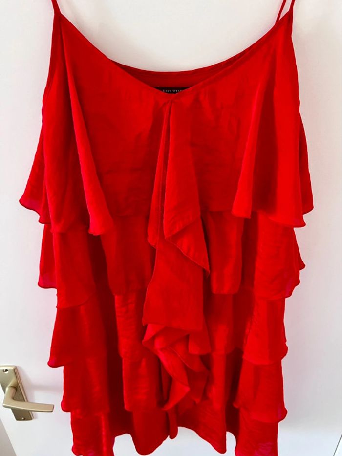 Robe rouge taille 42 el corte ingles - photo numéro 2