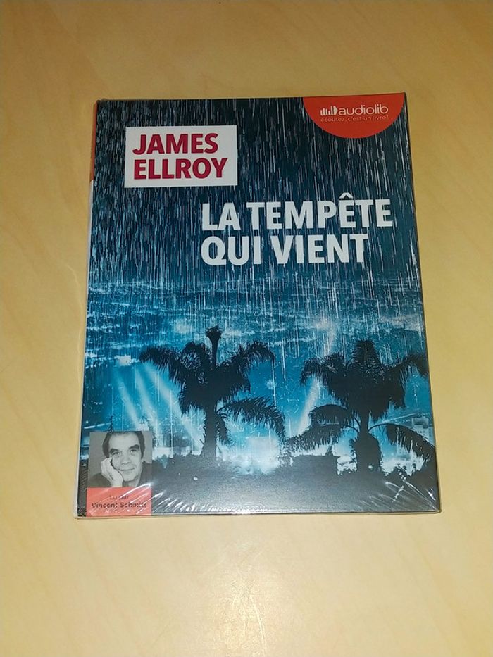 Audiolib La tempête qui vient James Ellroy sur blister