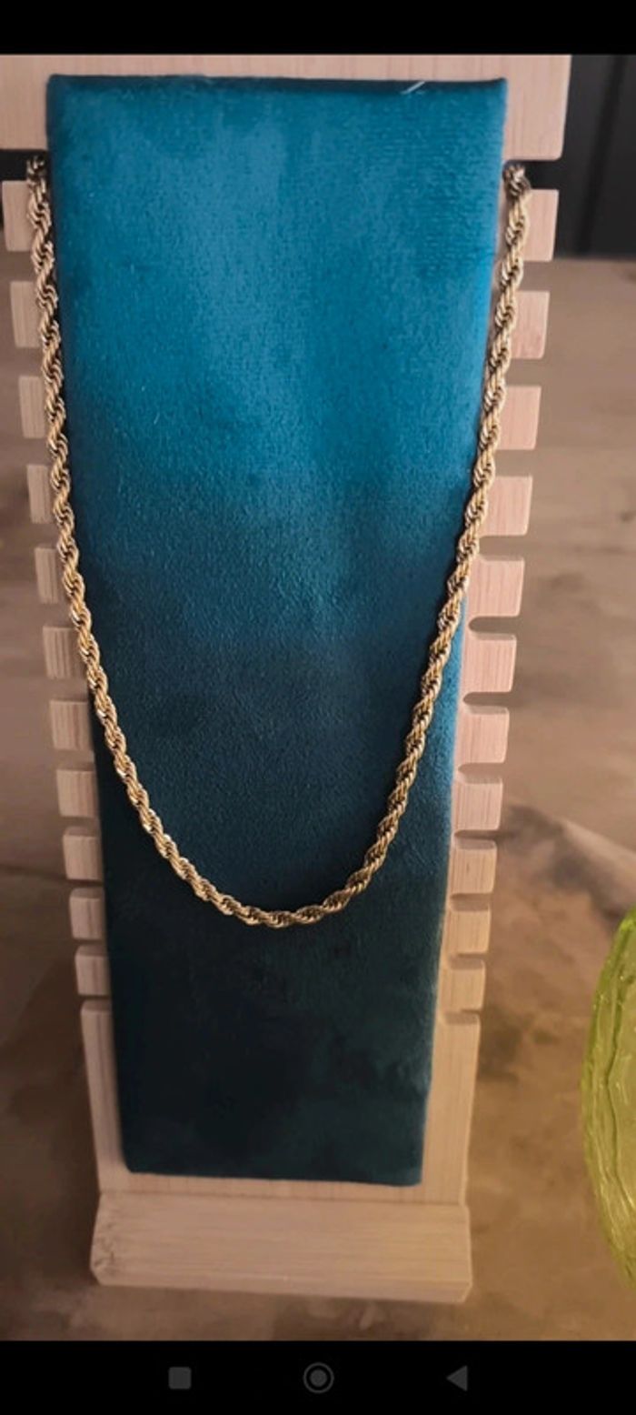 Collier maille torsade - photo numéro 2