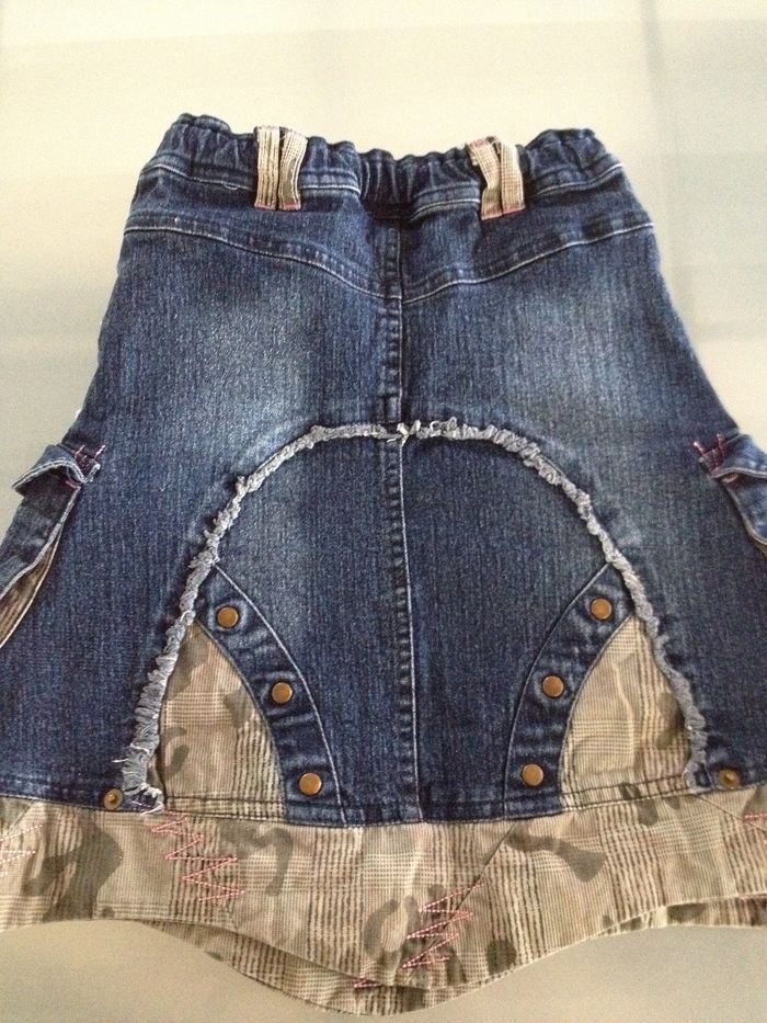 Jupe jean treilli 4ans - photo numéro 2
