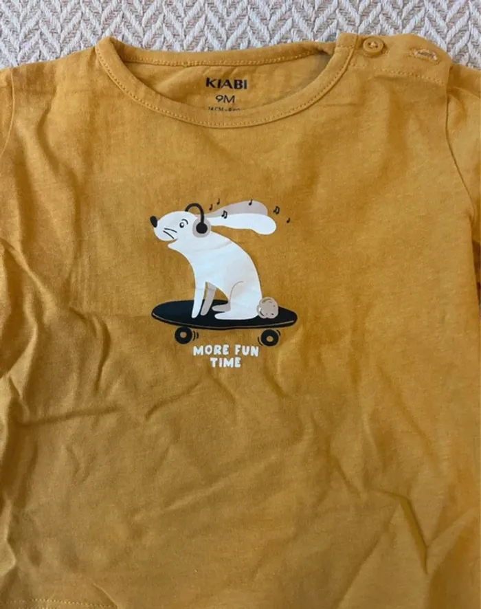 Lot t-shirt chemise 9 mois bébé - photo numéro 4
