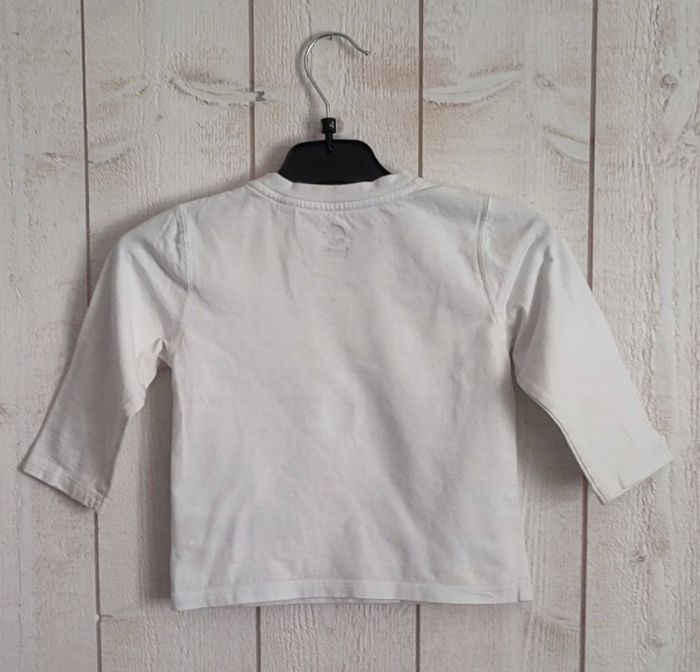 Tee shirt manche longue blanc timberland taille 2 ans 86 cm petites taches - photo numéro 4