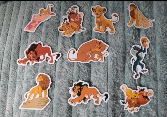 Lot de 10 stickers le roi lion - photo numéro 2