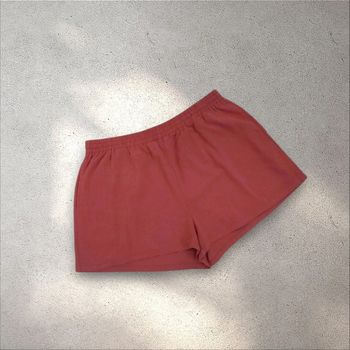 Short fluide jambes larges corail taille élastique XL