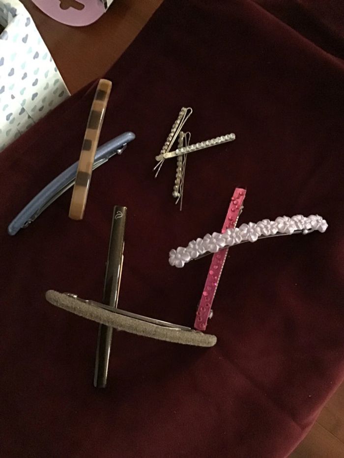 Lot de barrettes longues et fines - photo numéro 2