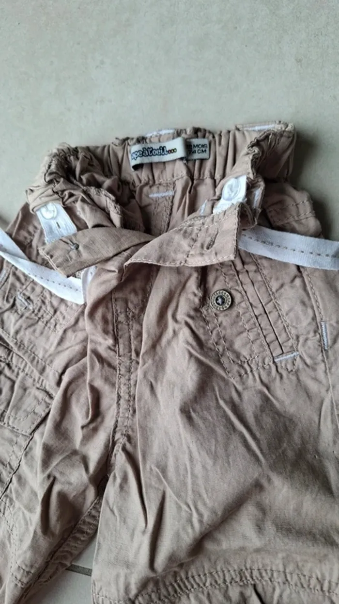 Lot 3 pantalons souples 12 mois - photo numéro 6