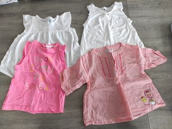 Lot t-shirt été fille, 6 mois