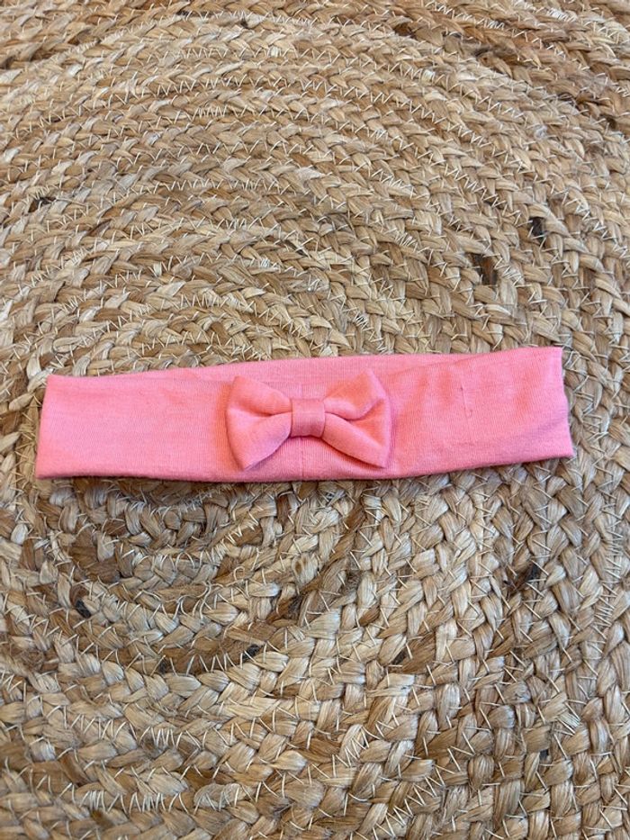 Bandeau rose bébé fille 0/6 mois