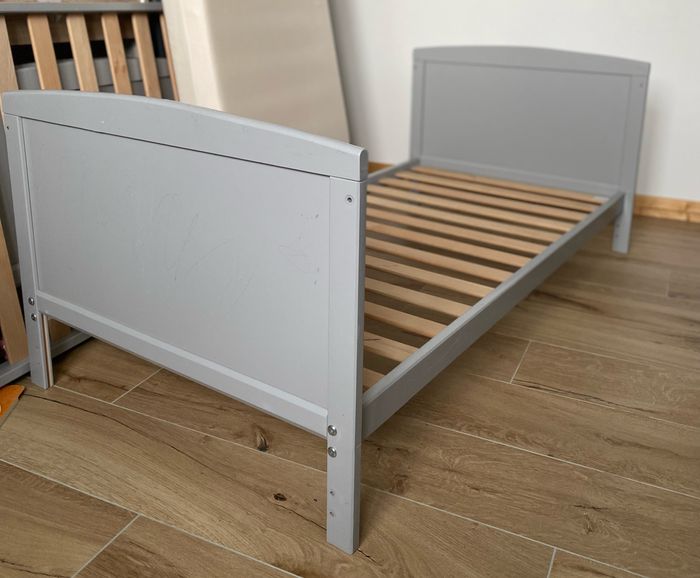 Lit évolutif 70x140 gris