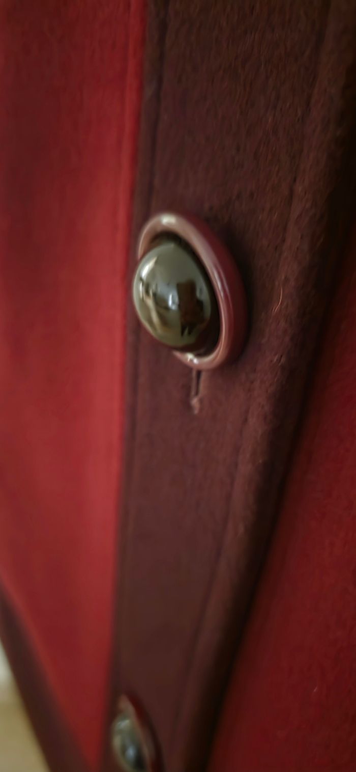 Manteau Weinberg laine & cachemire bordeaux – Élégance intemporelle – Taille 46 - photo numéro 2