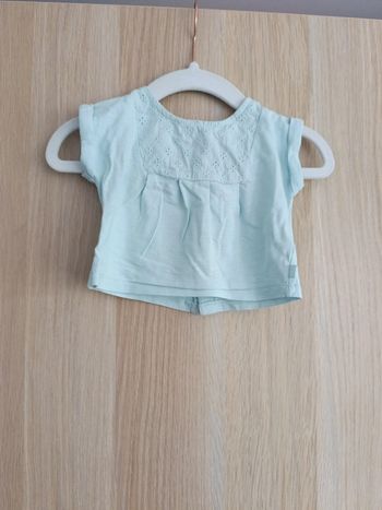 Tee shirt manches courtes 1 mois