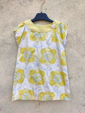 Robe vintage jaune DPAM taille 5 ans