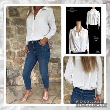 🤍 Chemise blanche fluide Moewy – Taille M – SOLDE-20%  🤍