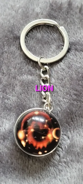 Porte-clés signe astrologique lion